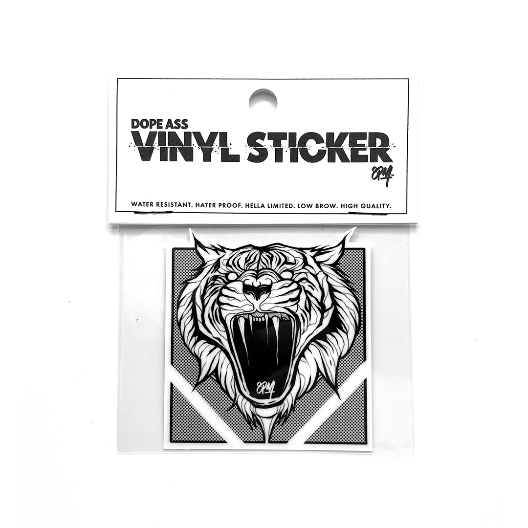Vinyl Sticker: Tiger Uppercut